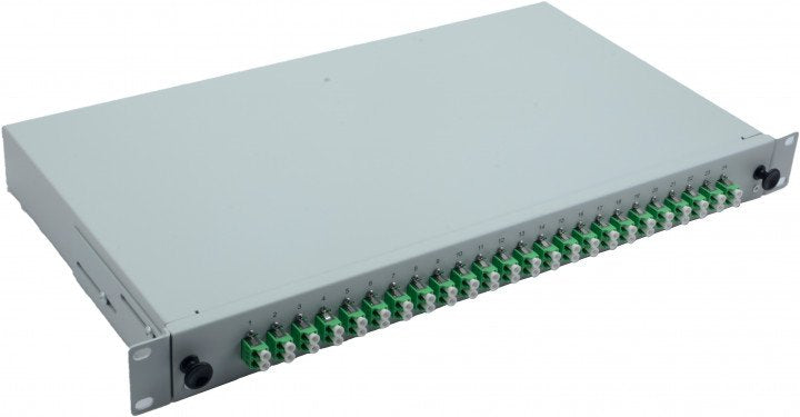 Helos Lwl 19 Spleissbox 24 X Lc/Apc Duplex OS2, Spleissfertig, Grey