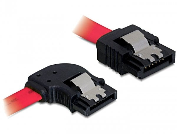 Delock Cable SATA 50CM Left/Straight Metal Network