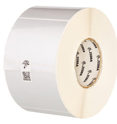 Labels Polyester 76.2MMX76.2MM Thermal Transfer Z-ultimate 3000T White Adhesive Permanente 25MM Core — image 1