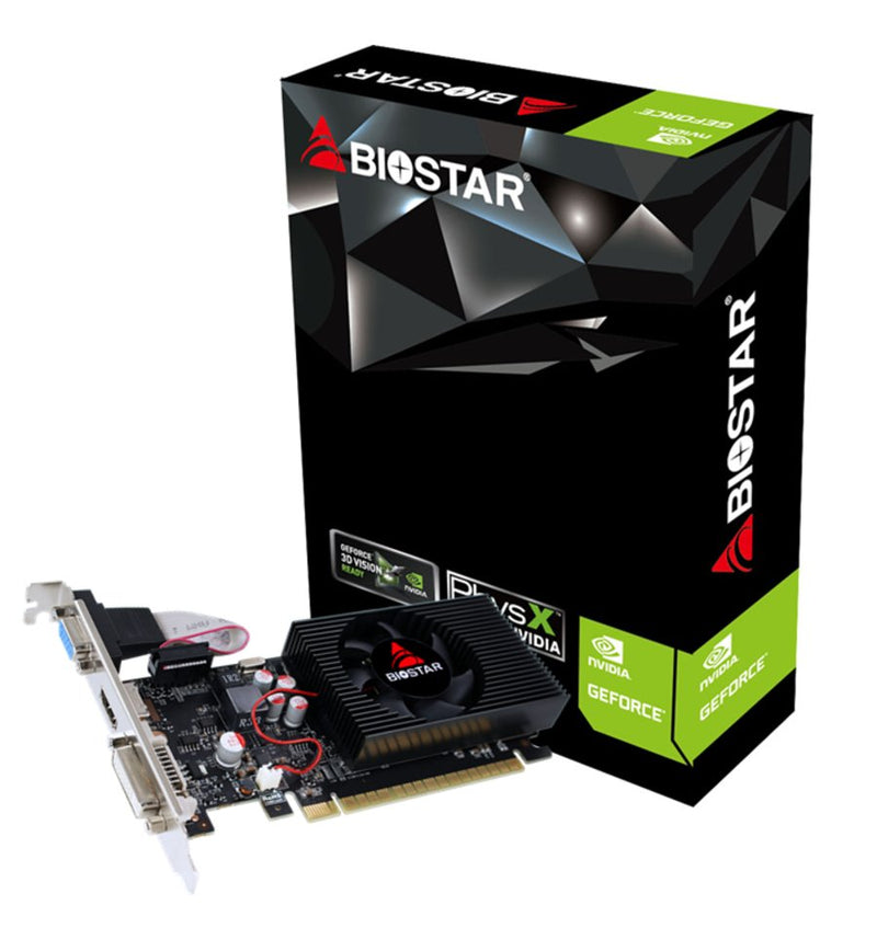 Biostar VGA GeForce GT730 Lp 2GB DDR3 700MHZ Pci 2.0 HDMI DVI VGA Compatible Perfil Low