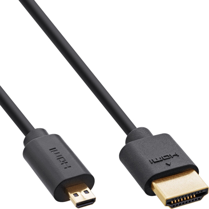 Inline Cable Slim Ultra High Speed HDMI Am/Dm (micro) 8K4K Black 0,3M