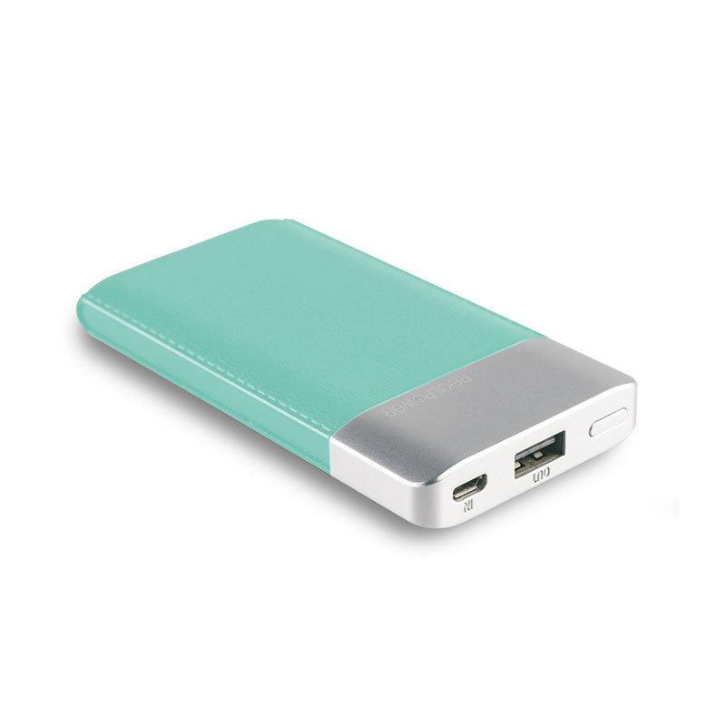 Realpower Powerbank PB-4000 Fashion Lake Blue (lederoptik)