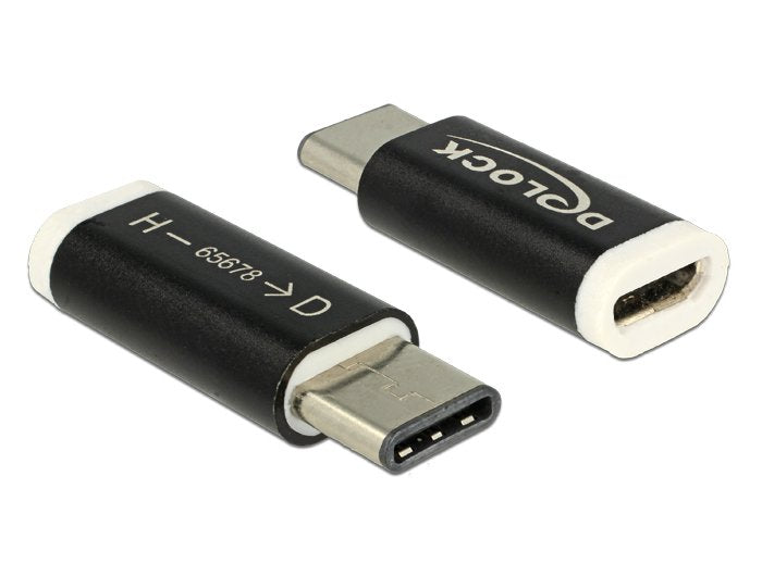 Delock Adapter USB 2.0 Micro-b Female USB Type-c 2.0 Male