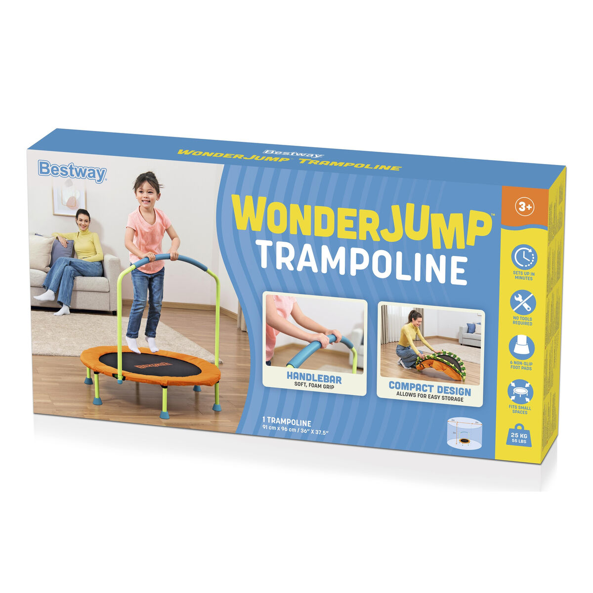 Bestway Kids Trampoline 91x96 cm +3 Years Garden 59100