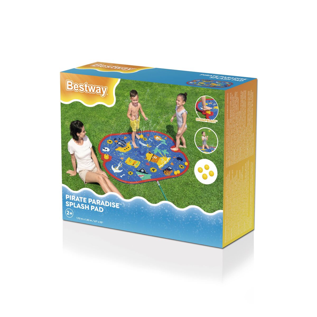 Bestway Inflatable Pirate Sprinkler 170x140 cm +2 Years Garden 52725