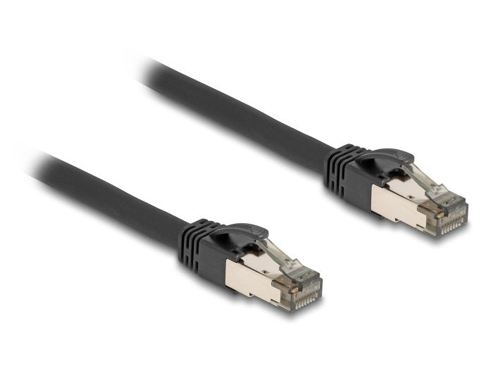 Delock 80243 Network Cable RJ45 CAT.6A U/FTP Ultraflexible Con Cover Metálica Interior 5M, Negro