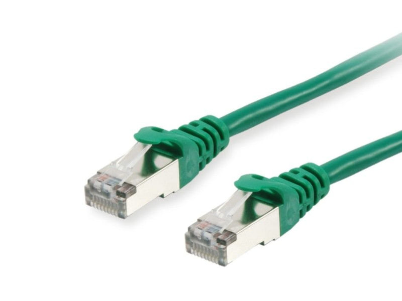 Equip Network Cable CAT.6A S FTP 2x RJ45 0.25M Green Lszh