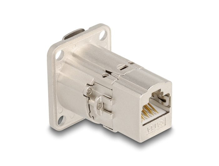 Delock 67062 Connector Recessed RJ45 Tipo-d CAT.6A STP Metal