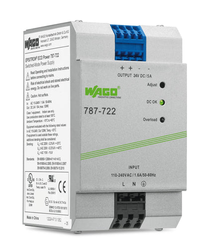 Wago 787-722 Eco- Power Supply 24V 5A Prim. Getaktet — image 1