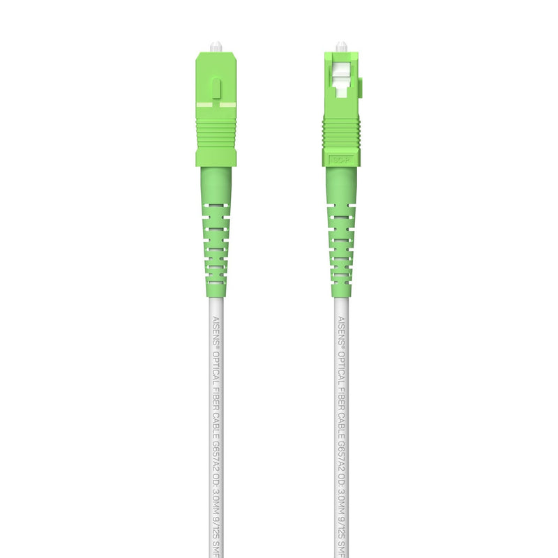 Aisens Cable Fibre Optic G657A2 3.0 9/125 Smf Simplex Cpr Dca Lszh - Sc/Apc-sc/Apc - 100M - White
