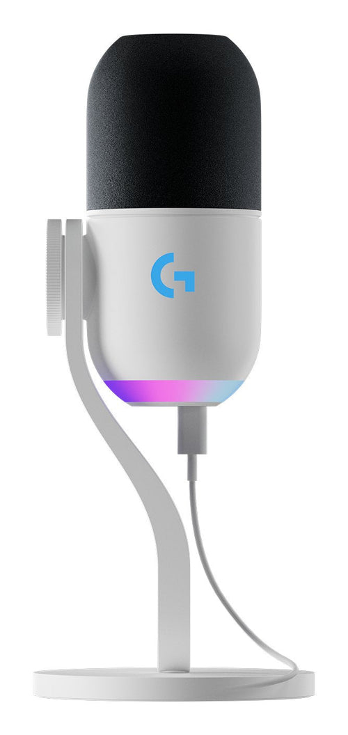 Logitech G Yeti Gx Black White Microphone Surface Desk — image 1