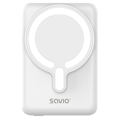 Savio BA-13 Battery External 10000MAH Charger Wireless White — image 1