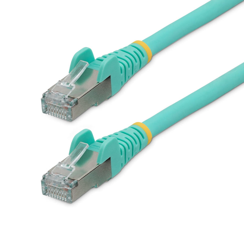 StarTech Cable .com 10M CAT.6A Ethernet Aqua Low Smoke Zero Halogen (lszh) 10GBE 500MHZ 100W PoE + Snagless RJ