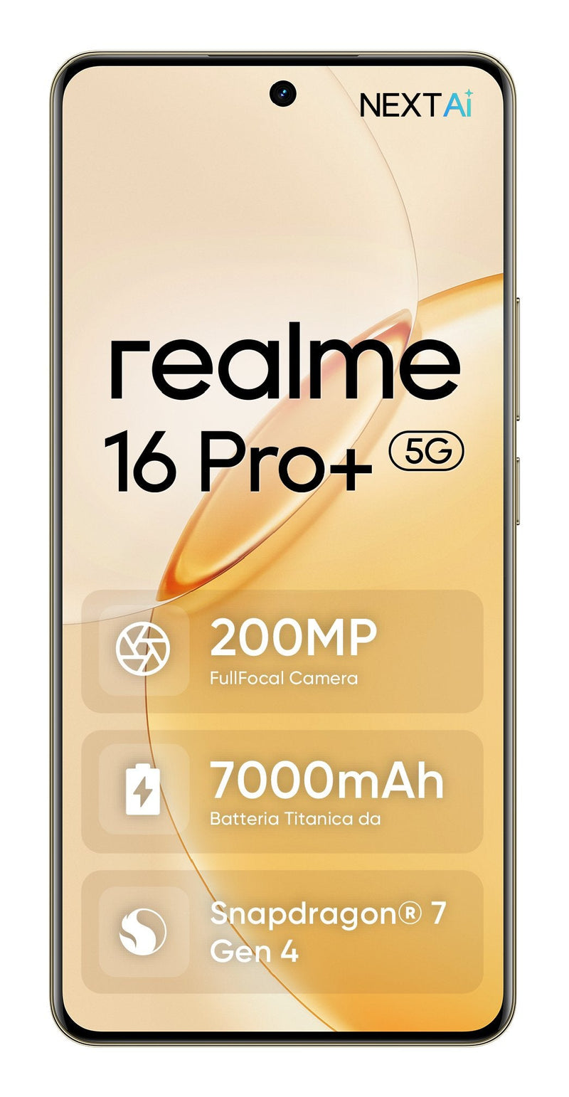 Realme Smartphone 16 Pro + 12GB 512GB 6.8' 5G Oro