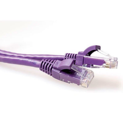 Purple 3 Meter U UTP CAT.6 Patch Cable Snagless With RJ45 Connectors — image 1