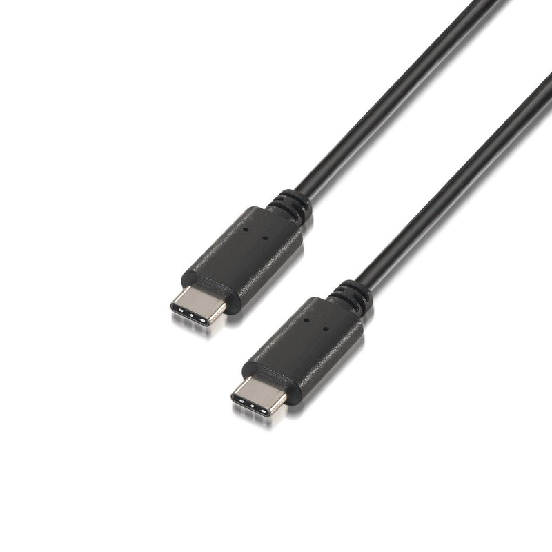 Aisens USB Cable 2.0 3A - Type USB-C/M-usb-c/M - 1M - Black