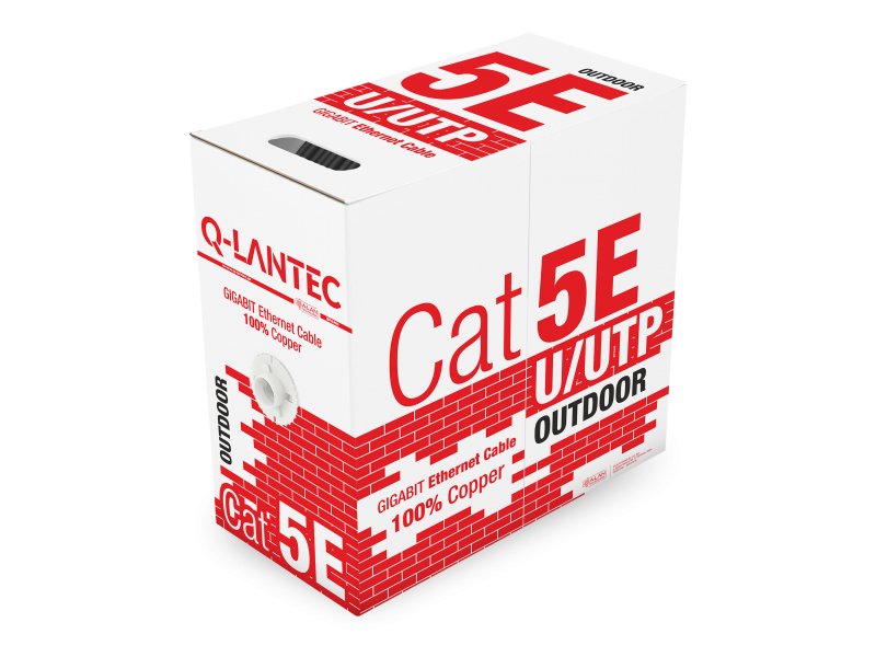 Network Cable UTP A-lan Sólido, External 100% Cobre 305M CAT.5E Black