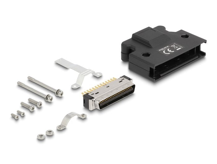 Mdr Connector Male 50 Pin Connection Soldada With Housing