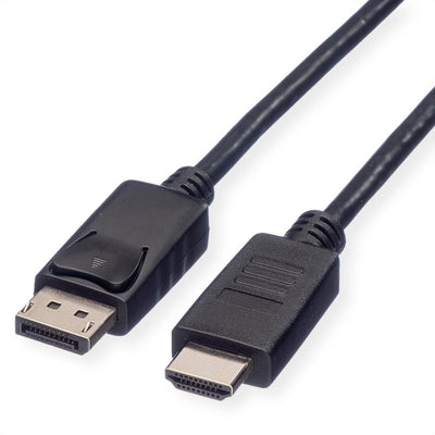 Roline 11445780 1M DisplayPort HDMI Black — image 1