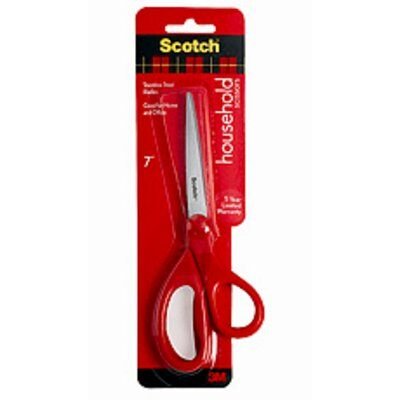 Scotch Scissors Universales 18CM - Steel Inoxidable - Handle Ergonomico - Red — image 1