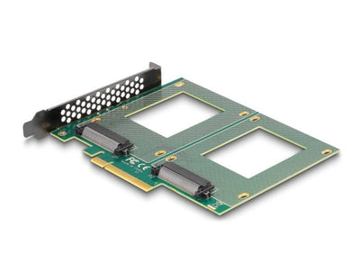 Delock 90162 Card Pci Express 4.0 X8 a 2 X Internal U.2 NVMe SFF-8639 - Bifurcación (laxan 144 X 122MM) — image 1
