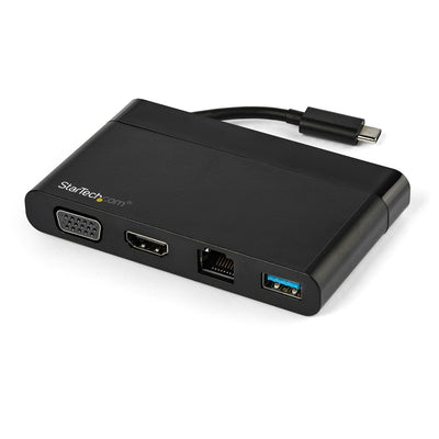 StarTech.com Adapter Multipuertos USB-C 4K With HDMI And VGA Mac Win Chrome 1x USB-A GbE Laptop Docking Statio — image 1
