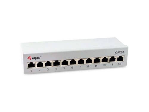 Equip Patchpanel 12x RJ45 CAT.6A FTP 1HE Premium Grey Claro — image 1