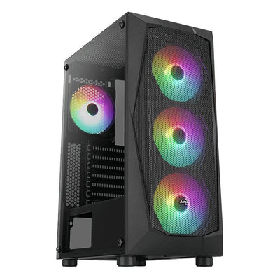 Aerocool PC Case ATX Falcon V2 ARGB Black Bahias INT:2X3'5, 2X2'5/2XUSB3.0,1XUSB2.0/ Audio In/Out/ LED ARGB/Gl — image 1