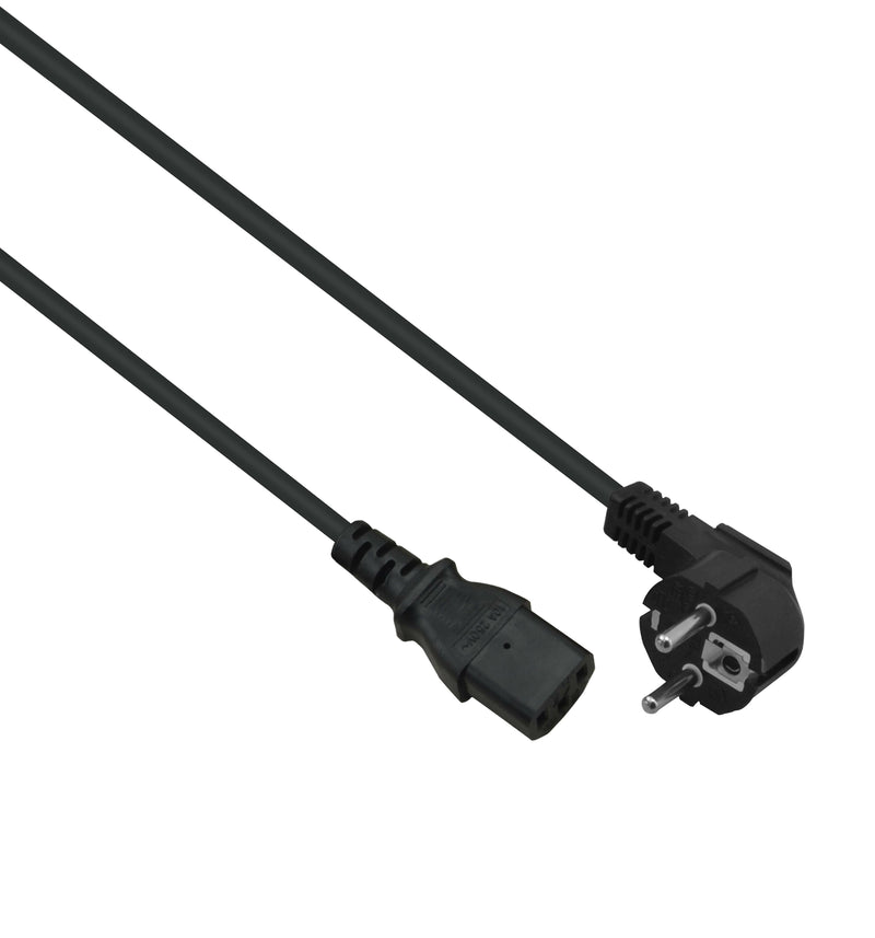 Helos Cable Power Plug Security 90 ° a C13, Black 1,8M