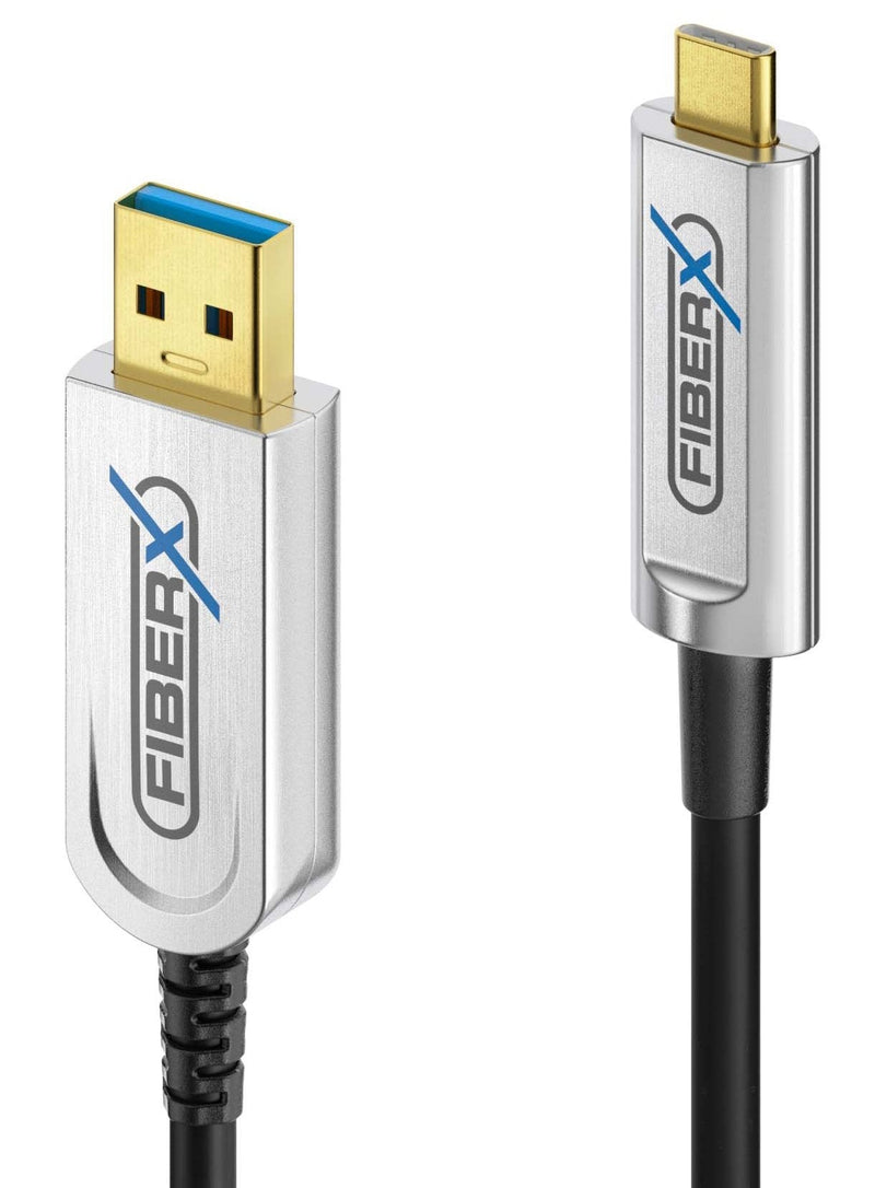 Purelink Fiberx Serie - USB 3.1 Glasfaser Cable - USB-A USB-C - Hybrid - 10M