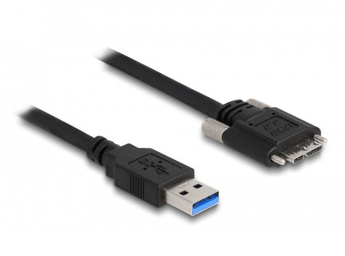 Delock USB 5Gbps Cable Type a Connector Male a Type Micro-b Connector Male With Screws 2M