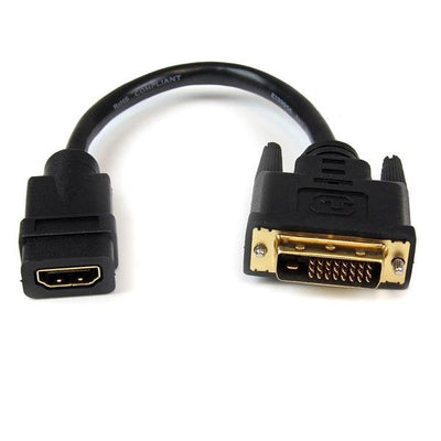 StarTech Adapter HDMI a DVI-d 0.20M H/M Black HDDVIFM8IN — image 1
