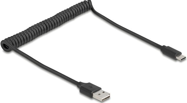 Delock Cable Spiral Easy-USB 2.0 Typ-a Mecker Zu USB Type-c