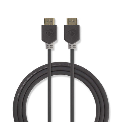 Nedis High Speed HDMI ™ Cable With Ethernet Hdmi™ Connector Male 4K@60HZ Arc 18Gbps 1.00M Round Pvc Antracita  — image 1