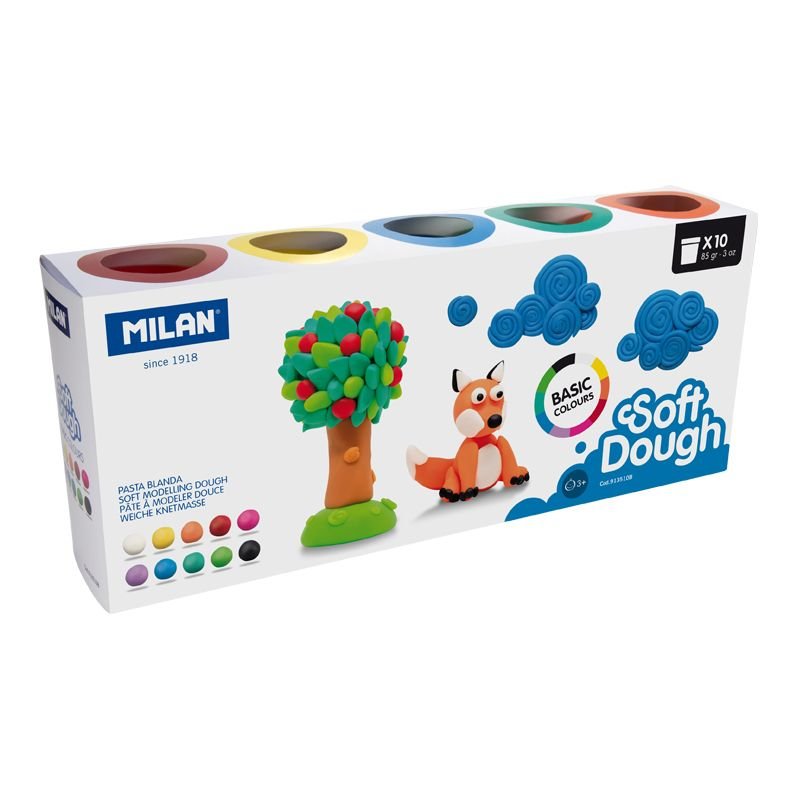 Milan Box 10 Frascos 85G Básico Soft Dough