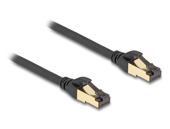 Delock 80246 Network Cable RJ45 CAT.6A Male a Male S/FTP Black 30CM, With Cable CAT.7 Bruto Apto Uso Industria