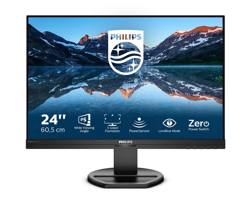 Philips Monitor 61,1CM 24,1 240B9 16:10 DVI + HDMI + DP IPS
