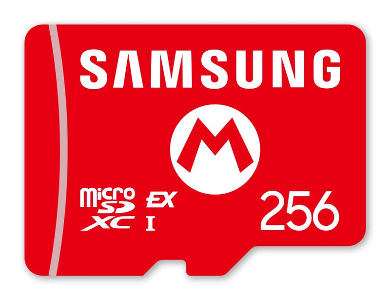 Samsung Nintendo Switch 2 Mircosd Express Card 256GB, Memory Card Mario-disign 10016156