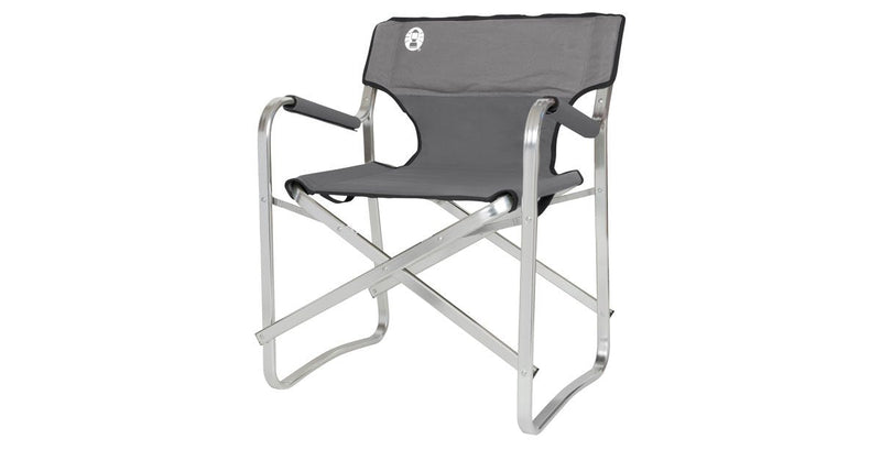 Coleman Chair Camping Aluminium Deck Chair 2000038337, Grey/Silver
