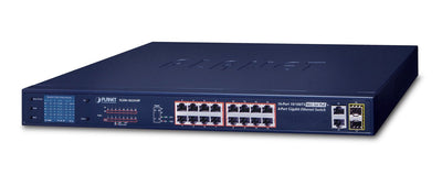 Planet 16-PORT 10/100TX 802.3AT PoE + 2-PORT Gigabit Tp/Sfp — image 1