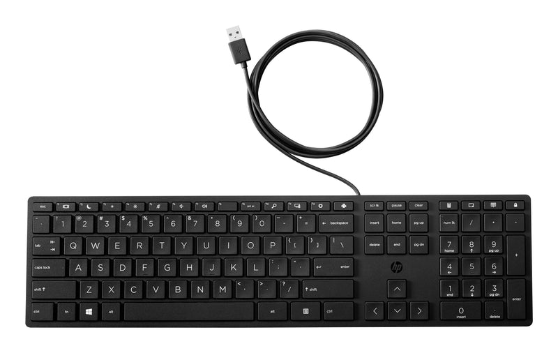 HP 320K Wired Keyboard Office USB Black