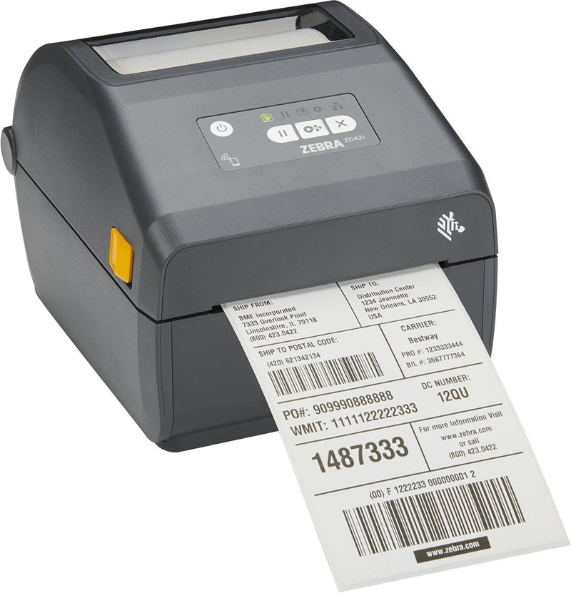 ZD421 Tt 300 DPI USB Host LAN Prnt BTLE5 Eu And Uk Cords Swiss Font