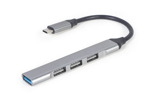 Gembird Hub USB Type-c 4-PORT USB USB3 X 1 Port USB2 X 3 Ports Silver — image 1