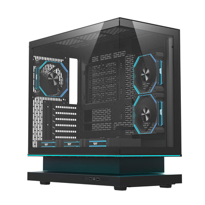Darkflash Box Semitorre ATX Floatron F1 A-rgb Black Int: 3X2'5, 2X3'5 / 1x USB-C, 2XUSB3.0 / Audio HD In/Out / — image 1