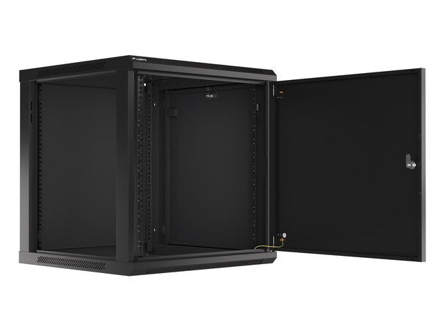 Lanberg Cabinet Rack 19 Assembly Wall 12U / 600X600 With Door Metálica Black (paquete Flat