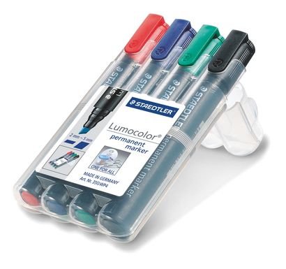 Staedtler Marker Lumocolor Permanent 4ST Box Retail — image 1