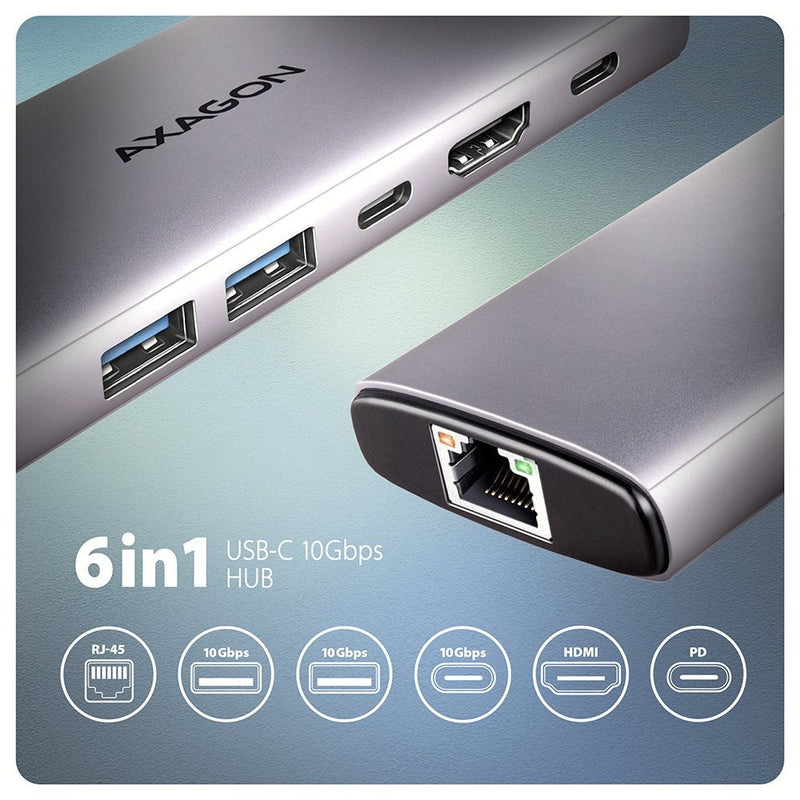 HMC-6L2L 2x USB-A HDMI4K 1x USB-C PD100W Usbc