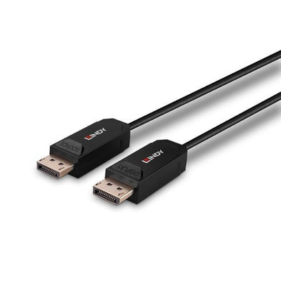 Lindy 15M Fibre Optic Hybrid DisplayPort 2.0 UHBR10 Cable — image 1