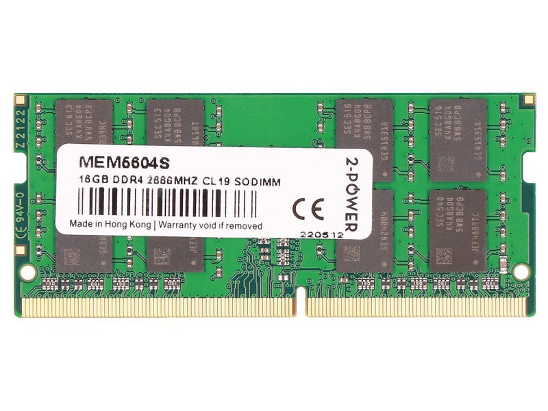 2-POWER Memory SODIMM DDR4 16GB 2666MHZ CL19 SODIMM MEM5604S