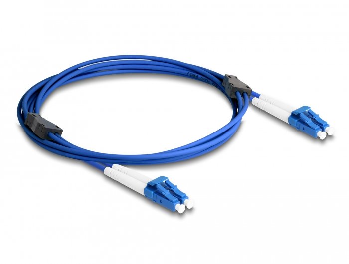 Delock Lwl Cable With Armadura Metálica Lc Duplex a Lc Duplex Singlemode OS2 2M